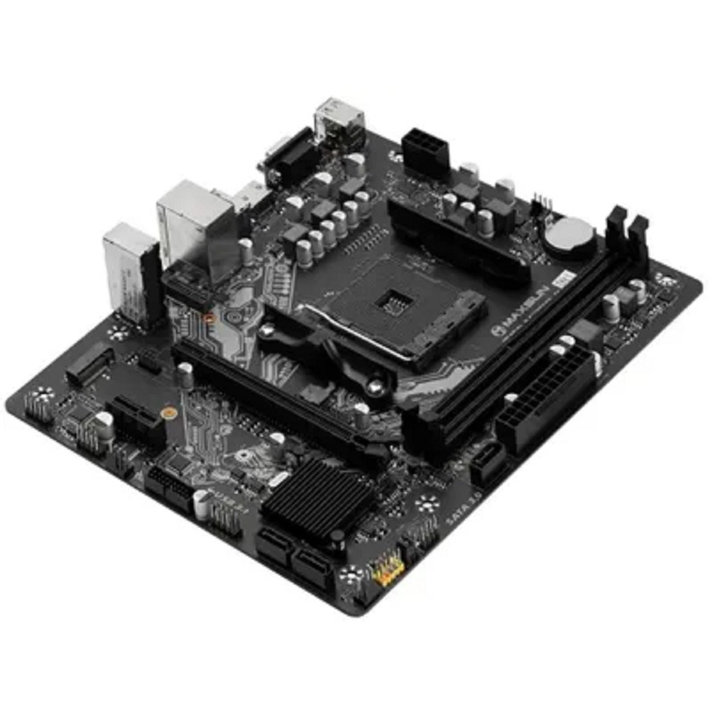 Фото Материнская плата Gigabyte A520M K V2 (V1.1), AM4, AMD A520, 2xDDR4, 4xSATA, 1xM.2, 1xPCIe 3.0 x16, 1xHDMI, 1xVGA, 1x 1Gb LAN, 2xUSB-A 2.0, 4xUSB 3.2 Gen 1, 3x3.5 мм, 7.1, mATX