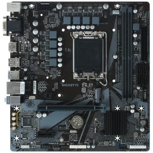 Фото Материнская плата Gigabyte H610M H DDR4 Soc-1700 Intel H610 2xDDR4 mATX AC`97 8ch(7.1) GbLAN+VGA+HDMI
