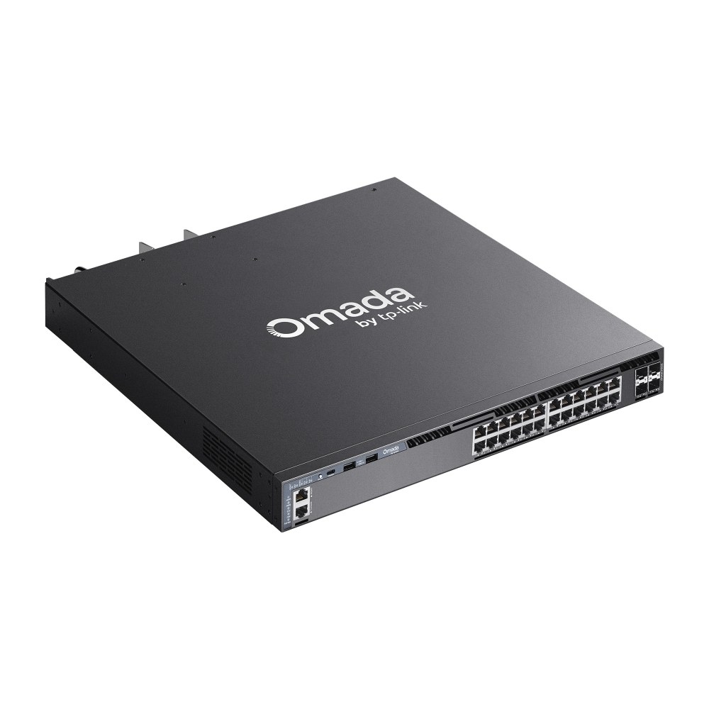 Фото Коммутатор TP-Link SG6428XHP, 24×1 Гбит/с PoE+ + 4×10 Гбит/с SFP+, управляемый