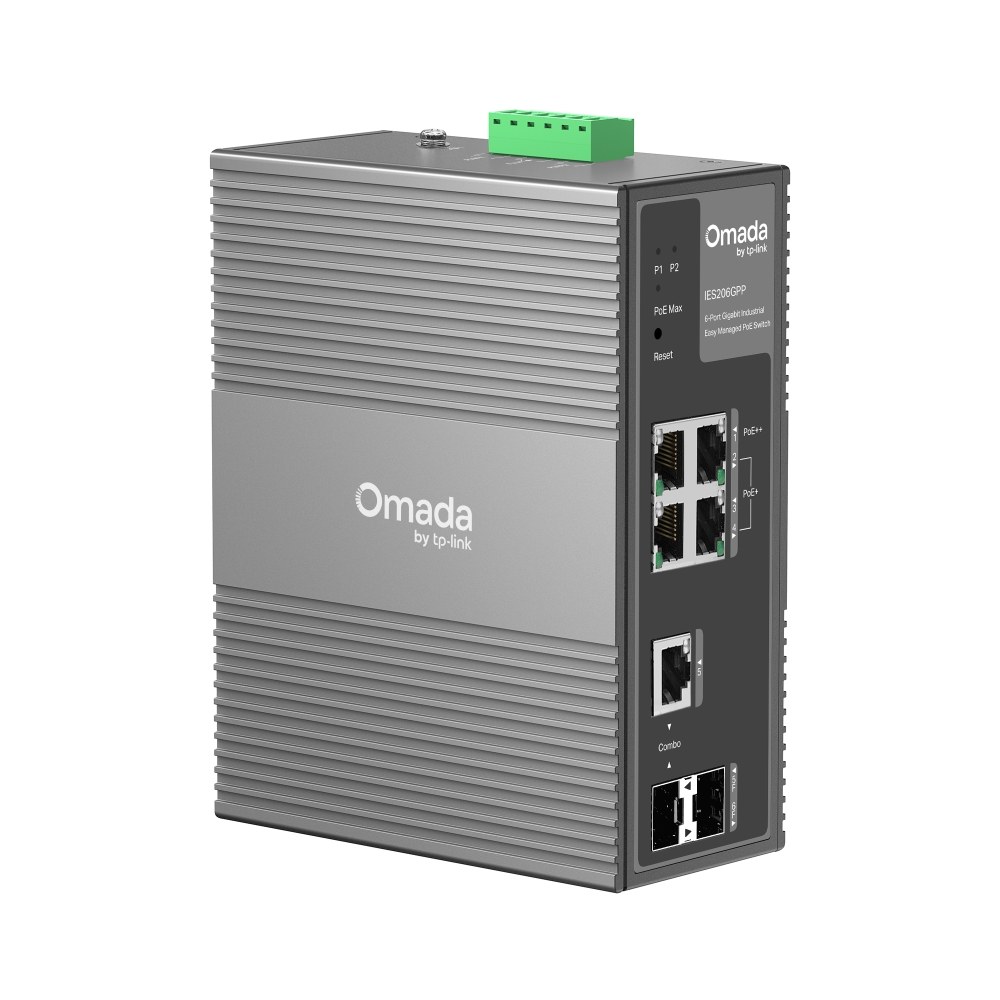 Фото Коммутатор Omada 6-Port Gigabit Industrial Easy Managed Switch with 3-Port PoE+ and 1-Port PoE++
