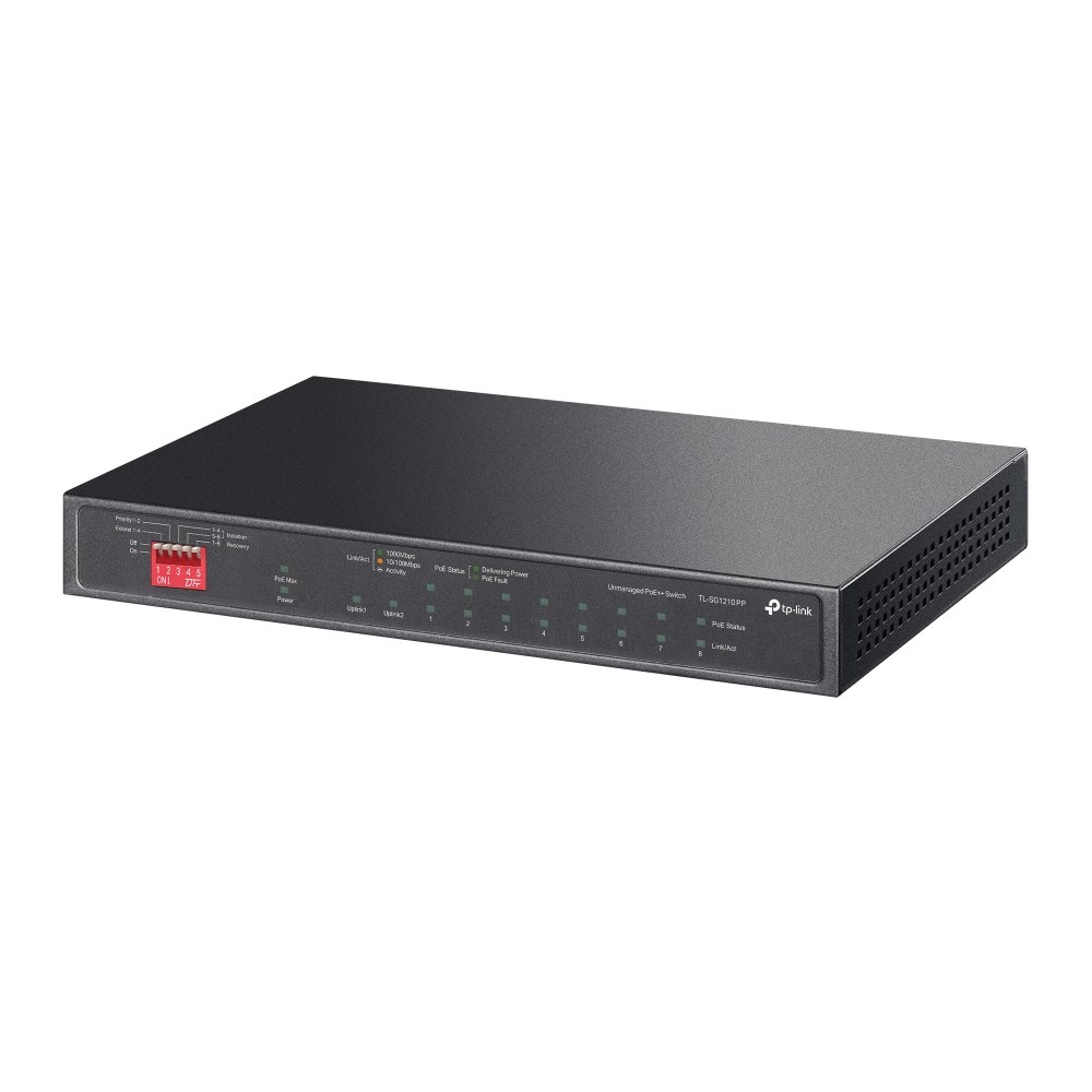 Фото Сетевой коммутатор TP-LINK 1xSFP 1xRJ45 Количество портов PoE+ 6 123 Вт TL-SG1210PP