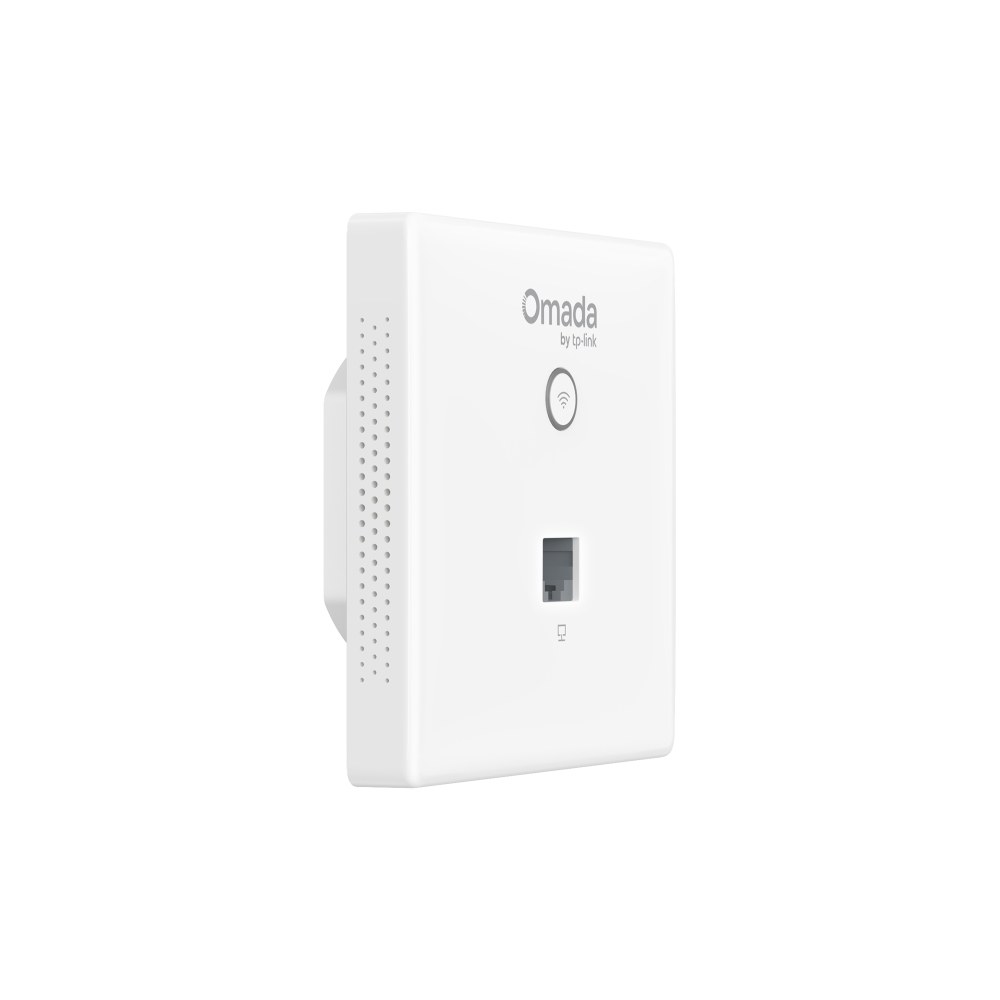 Фото Точка доступа TP-Link Omada AC1200 wireless MU-MIMO Gigabit wall-plate Access Point, 1 Gigabit downlink port, 1 gigabit uplink port, 802.3af/at PoE in, wall plate mounting, support standalone mode and controlled by Omada SDN controller (Software/hardware/