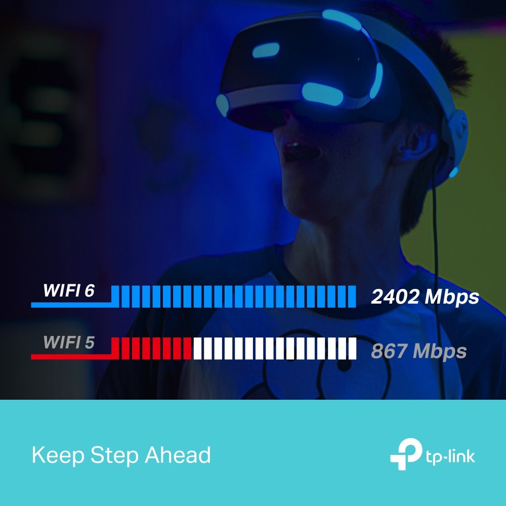 Фото Адаптер Tp-Link ARCHER TX50E 11AX 3000Mbps dual-band PCI-E adapter, 2402Mbps at 5G and 574Mbps at 2.4G, support Bluetooth 5.0, WPA2 encryption, two external Antennas.