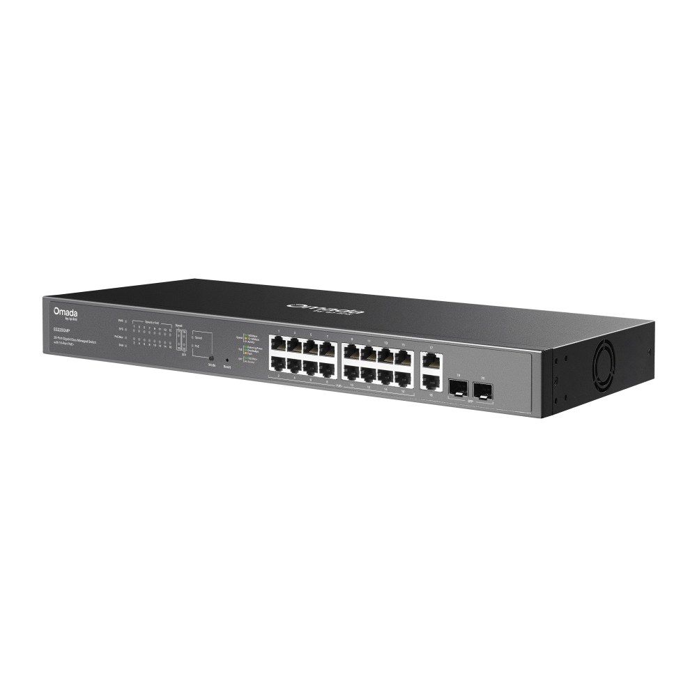 Фото Коммутатор TP-Link Omada 20-Port Gigabit Easy Managed Switch with 16-Port PoE+