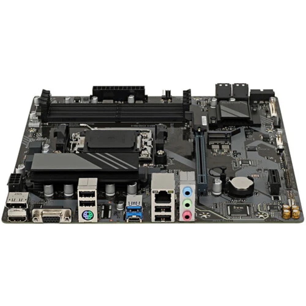 Фото Материнская плата Gigabyte A620M DS3H, mATX, AM5, AMD A620, 4xDDR5, 4xSATA, 1xM.2, 1xPCI-E 4.0 x16, 1xPCI-E x1, 1xHDMI, 1xDP, 1xVGA, 1x 1Gb LAN, 1xUSB 3.2 Gen 1, 4xUSB 2.0, 3x3.5мм, 7.1, ATX
