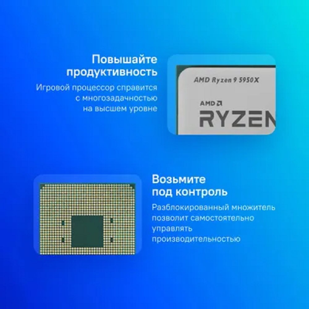 Процессор AMD Ryzen 9 5950X, для настольного ПК