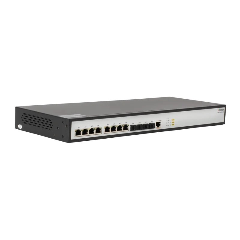 Фото Коммутатор SNR Управляемый коммутатор уровня 2+, 8 портов 1/2.5/5/10GBASE-T, 4 порта 1/10G SFP+ встроенный БП ~220V AC