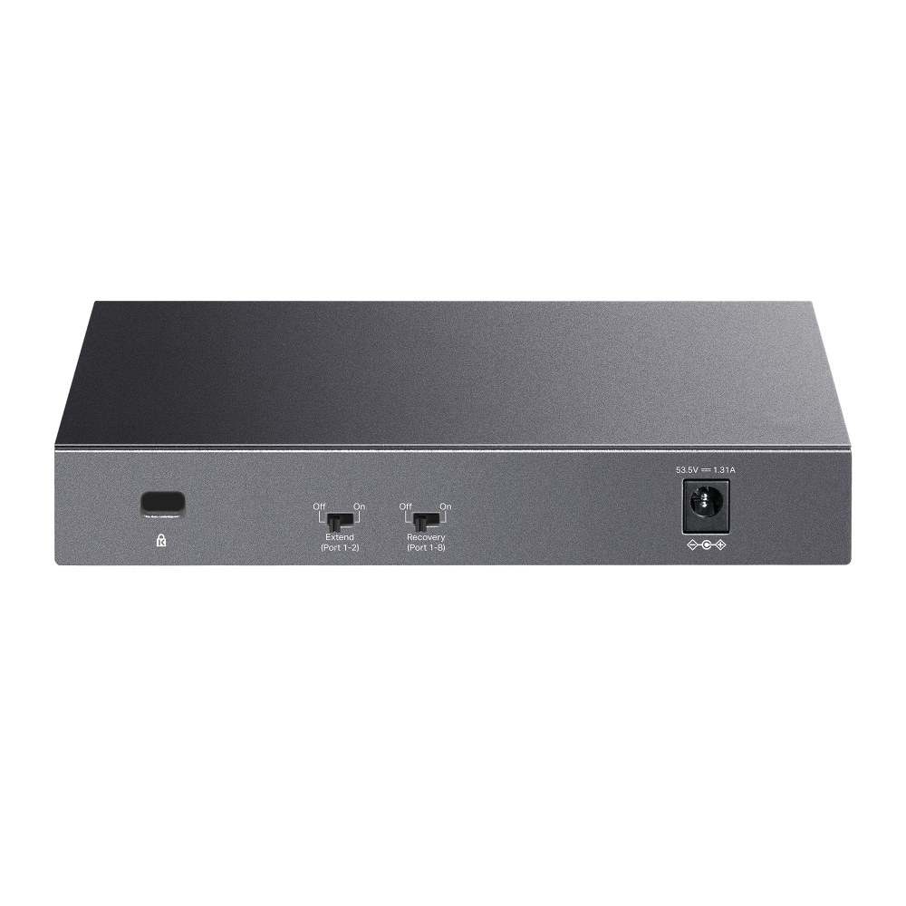 Фото Коммутатор настольный TP-Link LS108GP с 8 гигабитными портами PoE+, 802.3af/at, бюджет PoE — 62 Вт, до 250 метров