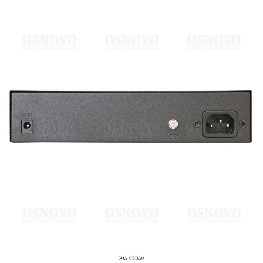 Фото Коммутатор Osnovo Гигабитный PoE коммутатор на 10 портов, 8 *10/100/1000 Base-T PoE, 2*SFP 1000 Base-T, PoE на порт до 30W, суммарно до 150W
