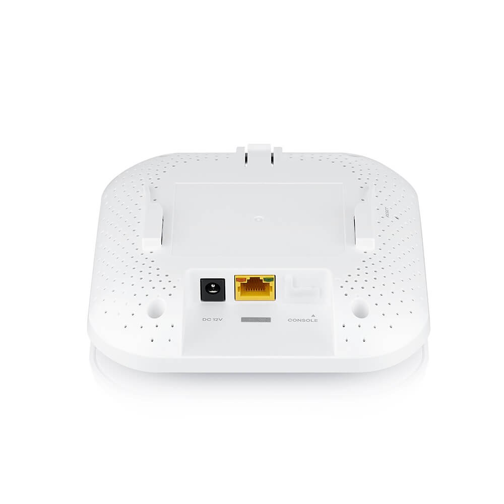 Фото Гибридная точка доступа Zyxel NebulaFlex NWA50AX, WiFi 6, 802.11a/b/g/n/ac/ax (2,4 и 5 ГГц), MU-MIMO, антенны 2x2, до 575+1200 Мбит/с, 1xLAN GE, PoE, без поддержки Captive portal и WPA-Enterprise, защ