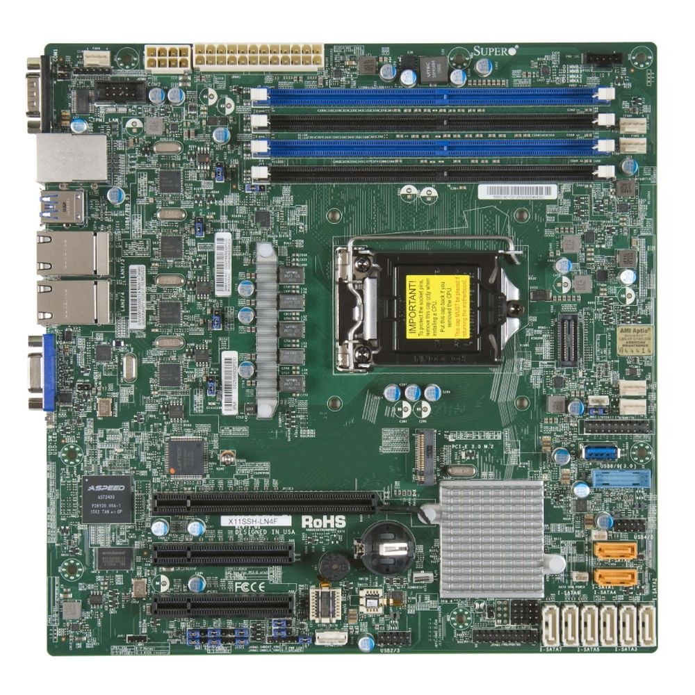 Фото Материнская плата Supermicro MBD-X11SAE-M-B