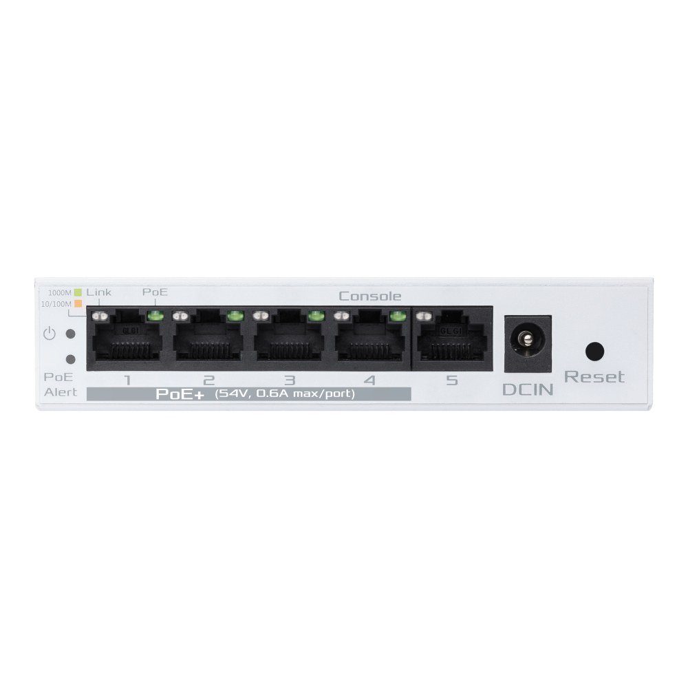 Фото Коммутатор ASUS ExpertWiFi EBP15, 5×1 Гбит/с (4×PoE+), настраиваемый