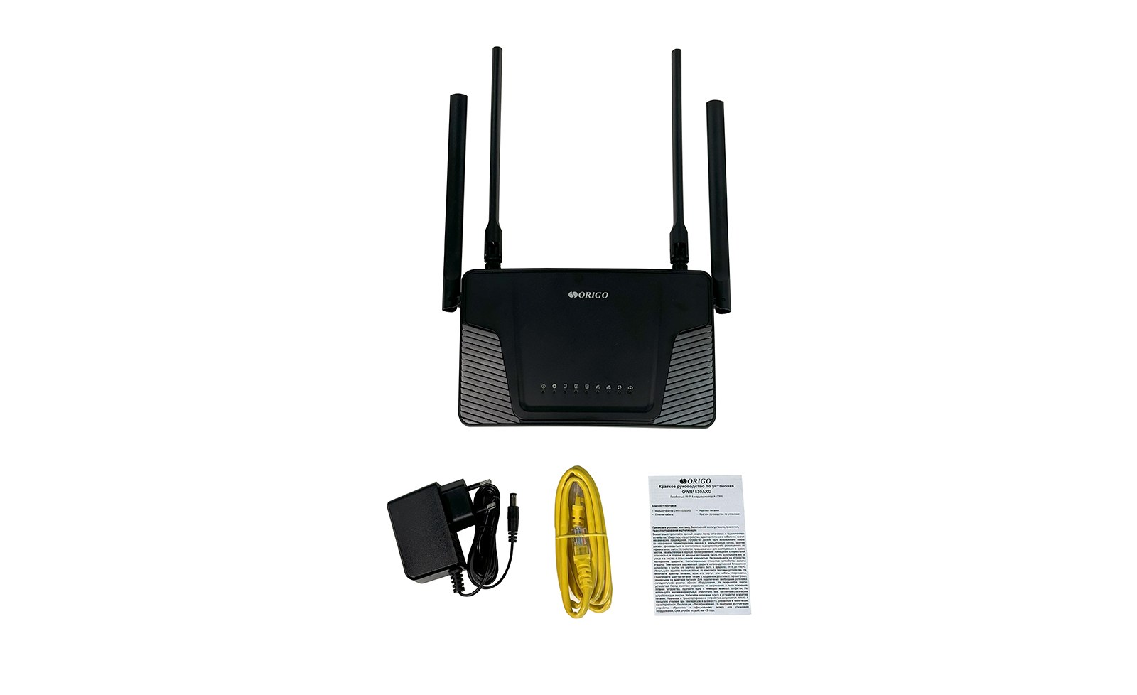 Фото Двухдиапазонный Wi-Fi 6 маршрутизатор AX1500, 1x1000Base-T WAN, 3x1000Base-T LAN, 4 внешние антенны 5 dBi