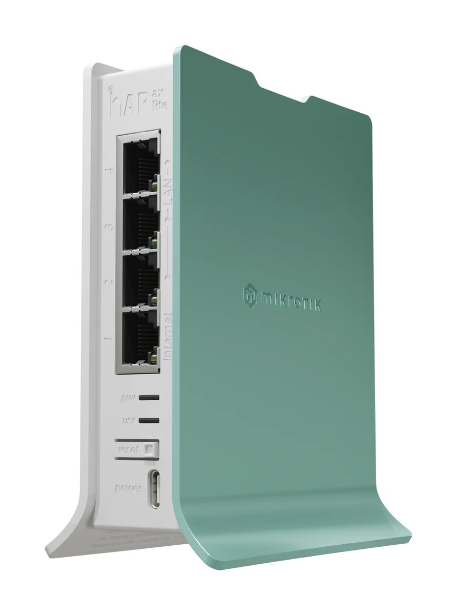 Фото Маршрутизатор + LTE6 модем MikroTik hAP ax lite LTE6 L41G-2axD&FG621-EA 4* 1Gbit RJ45, Micro sim slot