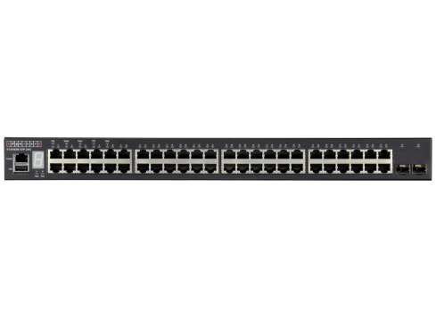 Фото Коммутатор 48 x GE + 2 x 10G SFP+ ports + 1 x expansion slot (for dual 10G SFP+ ports) L3 Stackable Switch, w/1 x RJ45 console port, 1 x USB type A storage port, RPU connector, Stack up to 4 units,PoE Budget max. 780W Edge-corE ECS4620-52P