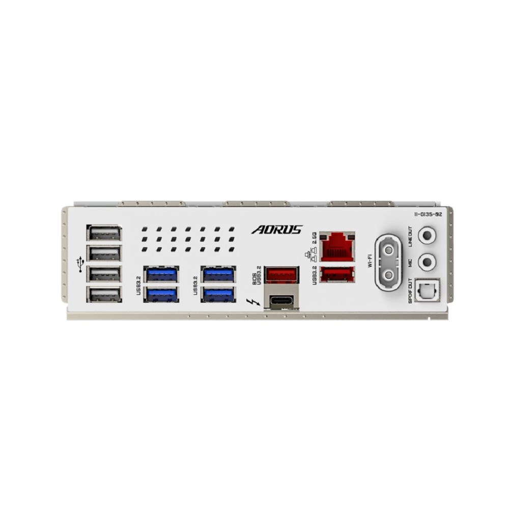 Фото Материнская плата Gigabyte Z890 AORUS ELITE X ICE, LGA 1851, Intel Z890, 4xDDR5, 4xSATA, 5xM.2, 1xPCIe 5.0 x16, 1xPCIe 4.0 x4, 1xPCIe 4.0 x1, 1x 2.5Gb LAN, 4xUSB-A 3.2 Gen 1, 2xUSB-A 3.2 Gen 2, 4xUSB-A 2.0, 1xUSB-C (Thunderbolt 4), 2x3.5 мм, 7.1, ATX