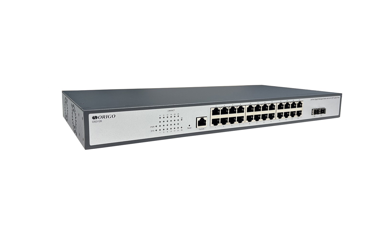 Фото Коммутатор Origo OS3126 OS3126/A1A (L2) 24x1 Гбит/с 2SFP управляемый