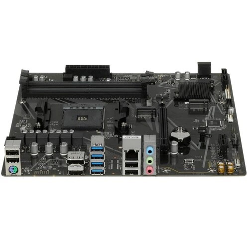 Фото Материнская плата Gigabyte B550M K, AM4, AMD B550, 4xDDR4, 4xSATA, 2xM.2, 1xPCIe 4.0 x16, 1xPCIe x1, 1xHDMI, 1xDP, 1x 1Gb LAN, 4xUSB-A 3.2 Gen 1, 4xUSB-A 2.0, 3x3.5 мм, 7.1, mATX