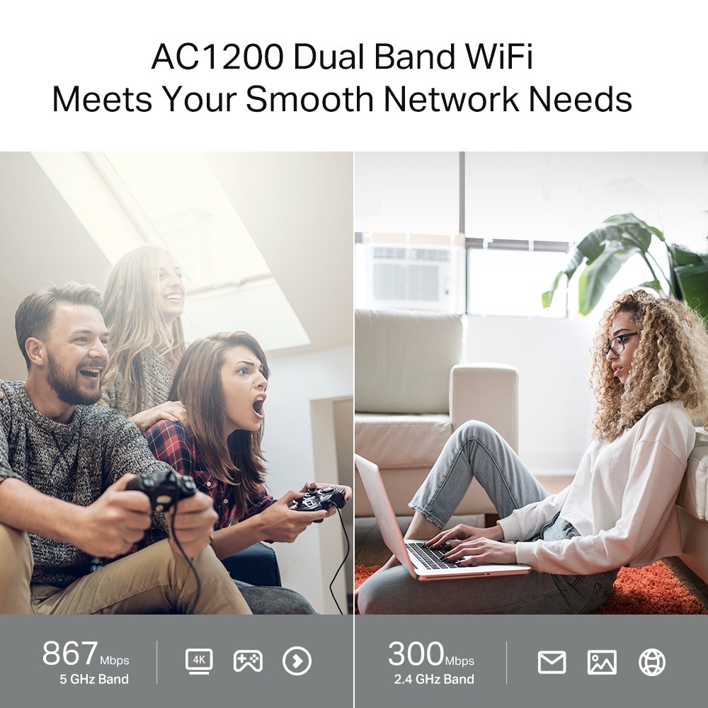 Фото Беспроводной двухдиапазонный MU-MIMO маршрутизатор TP-Link Archer C64 AC1200