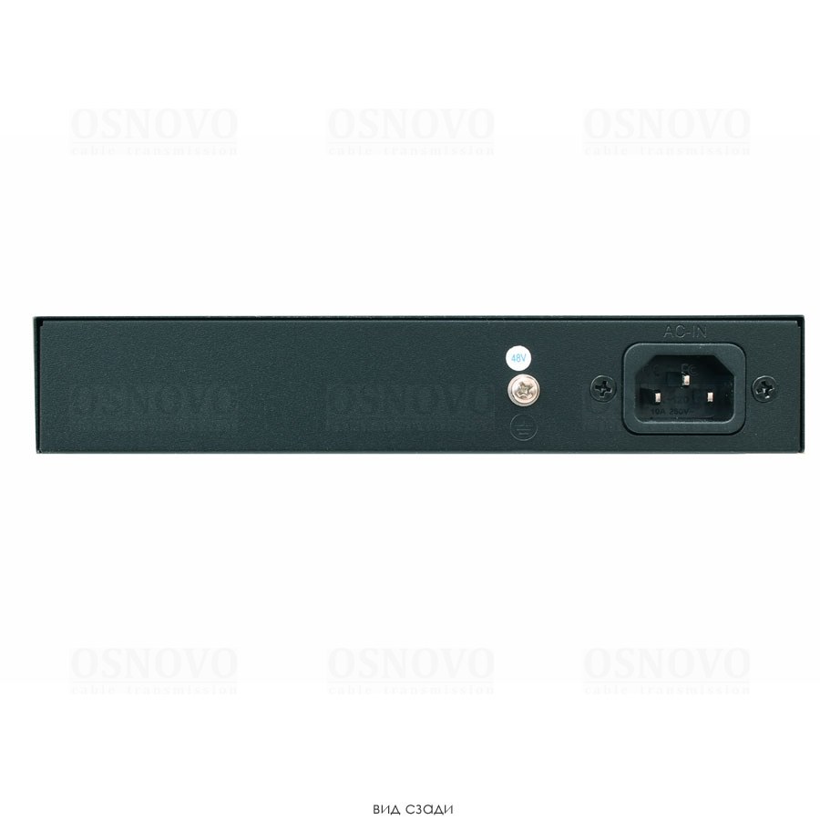 Фото Коммутатор Osnovo SW-20600/A(80W) 6x100Mb 4PoE+ 80W неуправляемый