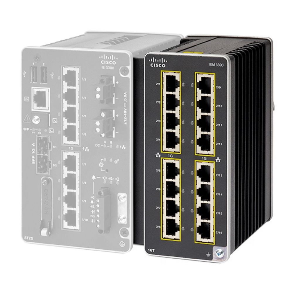 Фото Модуль интерфейсный сетевой Catalyst IE3300 with 16 GE Copper ports, Expansion Module IEM-3300-16T=