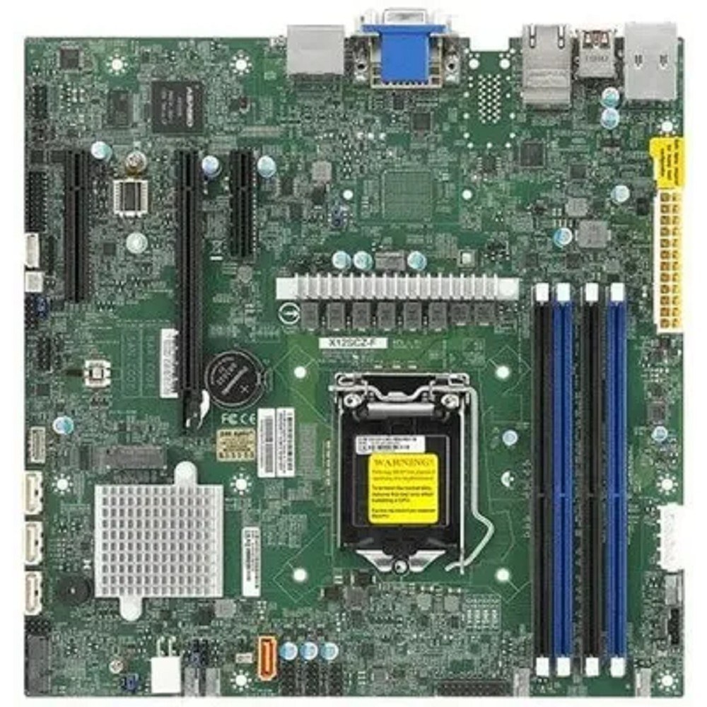 Фото Материнская плата Supermicro X12SCZ-F-B Socket LGA1200 Intel W480E 4DDR4 ECC/DDR4 MicroATX