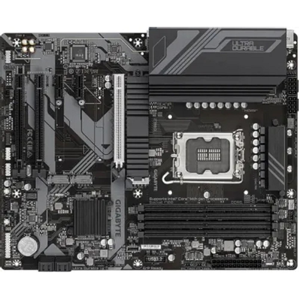 Фото Материнская плата Gigabyte Z790 D, LGA 1700, Intel Z790, 4xDDR5, 4xSATA, 3xM.2, 1xPCI-E 3.0 x1, 1xPCI-E 4.0 x4, 1xPCI-E 5.0 x16, 1xHDMI, 1xDP, 1x 2.5Gb LAN, 4xUSB-A 2.0, 4xUSB-A 3.2 Gen 1, 1xUSB 3.2 Gen 2, 7.1, ATX
