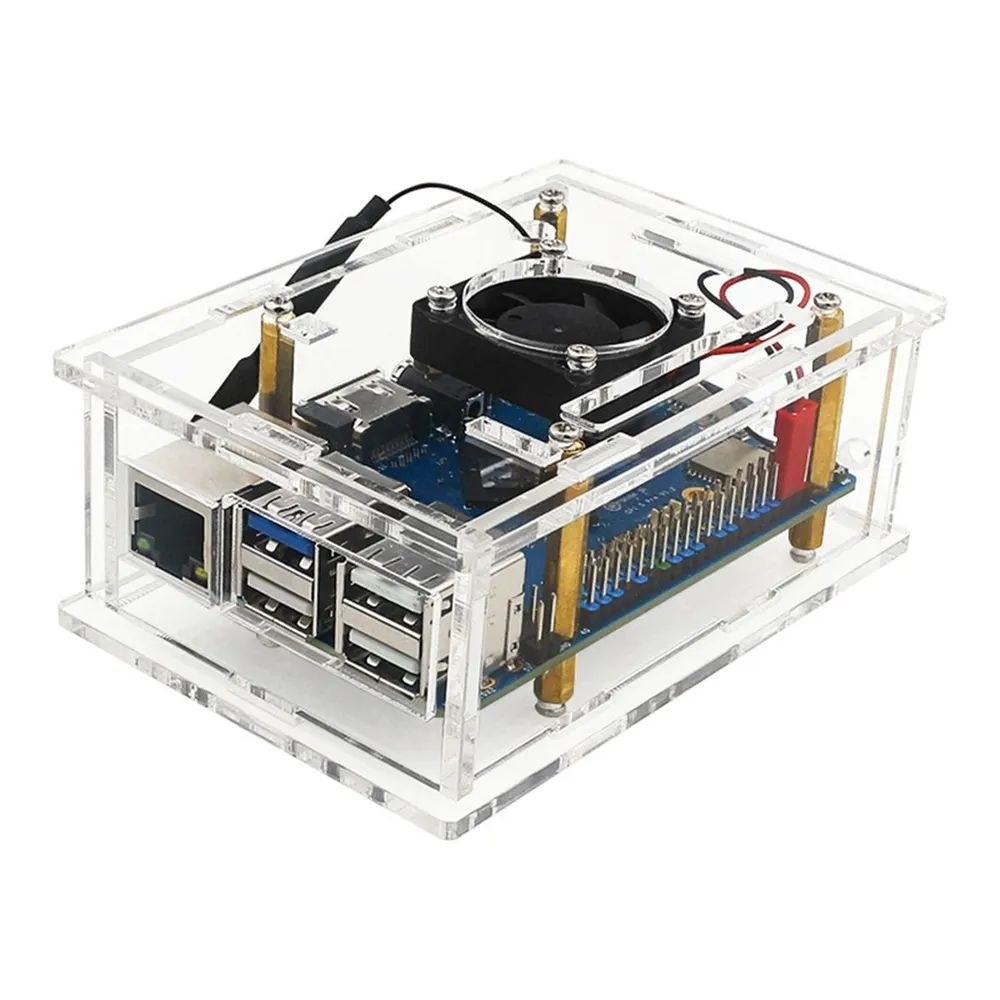 Фото Компьютерный корпус ACD Orange Pi 5 pro Acrylic case