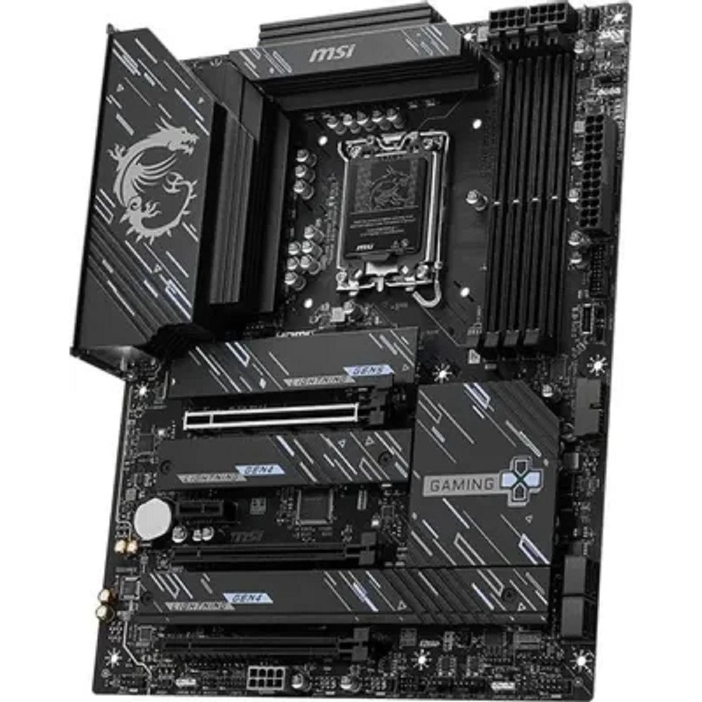 Фото Материнская плата MSI Z890 GAMING PLUS WIFI, LGA 1851, Intel Z890, 4xDDR5, 4xSATA, 4xM.2, 1xPCIe 5.0 x16, 2xPCIe 4.0 x4, 1xPCIe x1, 1xHDMI, 1xDP, 1xUSB-C Thunderbolt 4, 1xUSB-C 3.2 Gen 2, 1x 5Gb LAN, 1xUSB-A 3.2 Gen 2, 2xUSB-A 3.2 Gen 1, 4xUSB-A 2.0, 3x3.