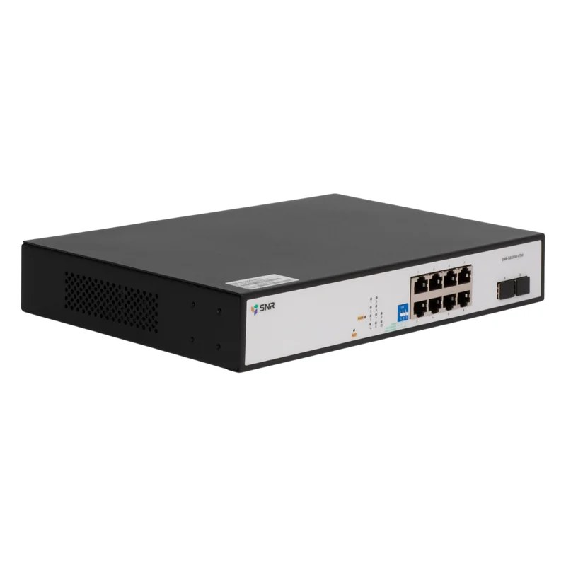Фото Коммутатор SNR SNR-S2300G-8TM, 8×1 Гбит/с + 2×2.5 Гбит/с SFP, настраиваемый