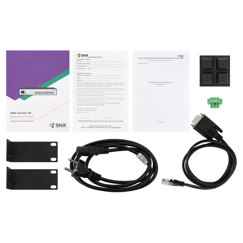 Фото Коммутатор SNR SNR-S5210X-8F-UPS, 8×10 Гбит/с SFP+, управляемый