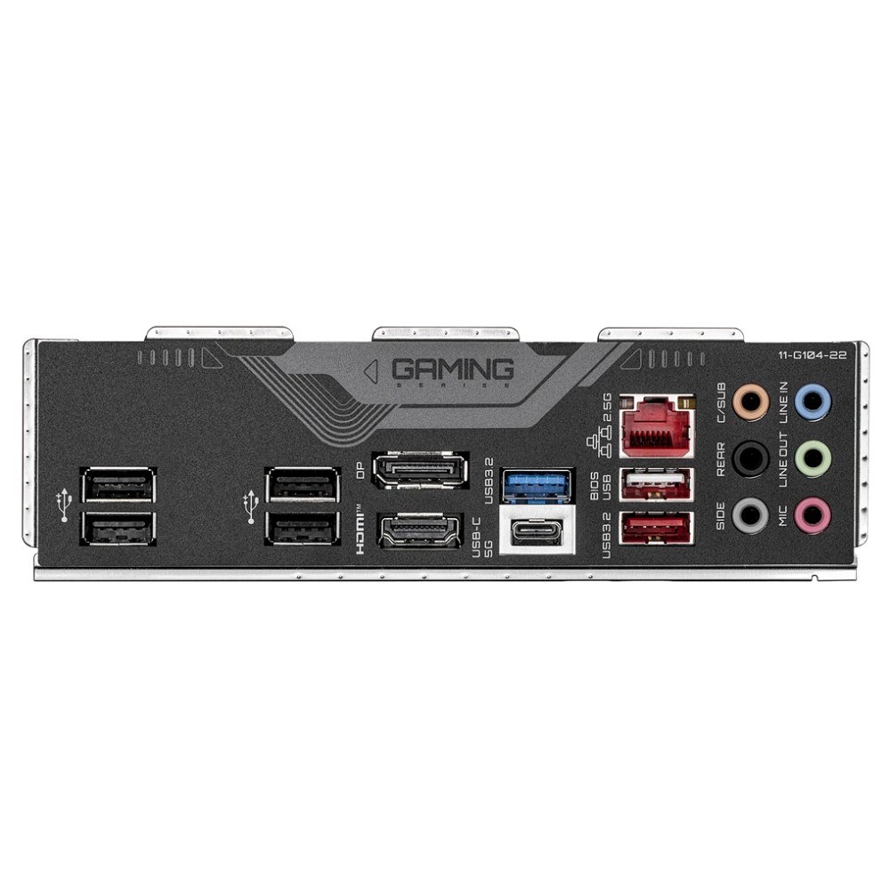 Фото Материнская плата Gigabyte B760 GAMING X GEN5, LGA1700, Intel B760, 4xDDR5, 4xSATA, 3xM.2, 1xPCIe 5.0 x16, 2xPCIe 3.0 x1, 1xHDMI, 1xDP, 1x2.5Gb LAN, 1xUSB-C 5Gbps, 1xUSB-A 10Gbps, 1xUSB-A 5Gbps, 5xUSB-A 2.0, 6x3.5 мм, 7.1, ATX