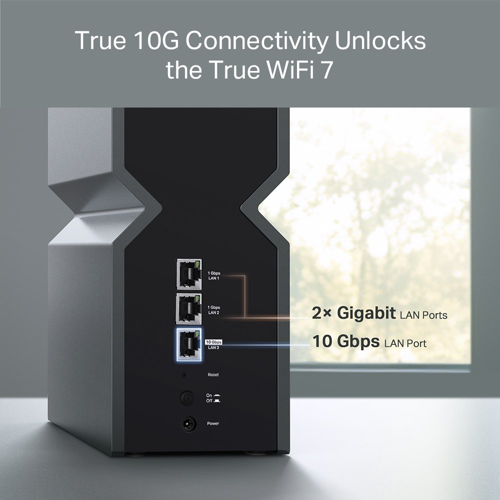 Фото Повторитель беспроводного сигнала TP-Link RE800BE BE19000 Wi-Fi черный