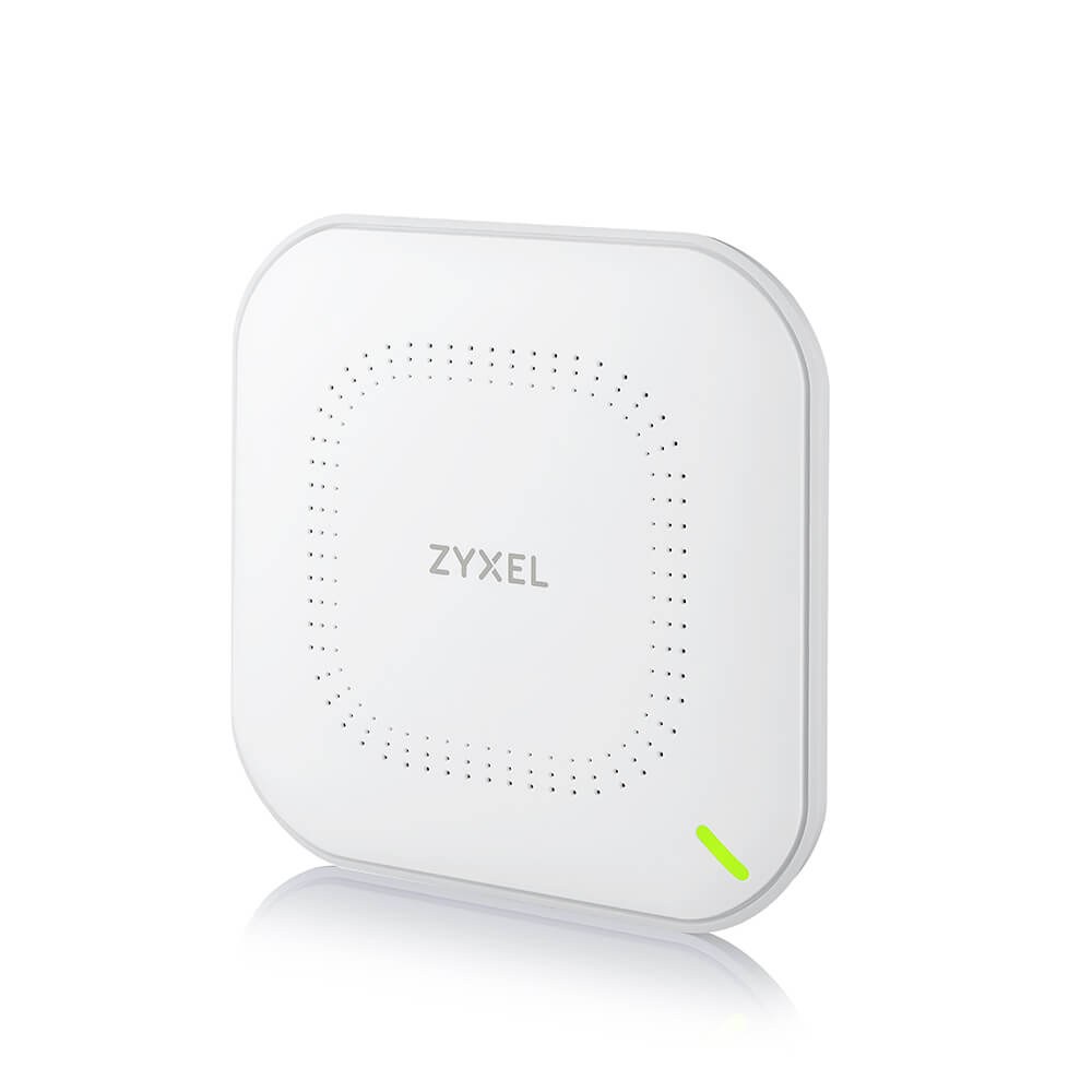 Фото Гибридная точка доступа Zyxel NebulaFlex NWA50AX, WiFi 6, 802.11a/b/g/n/ac/ax (2,4 и 5 ГГц), MU-MIMO, антенны 2x2, до 575+1200 Мбит/с, 1xLAN GE, PoE, без поддержки Captive portal и WPA-Enterprise, защ