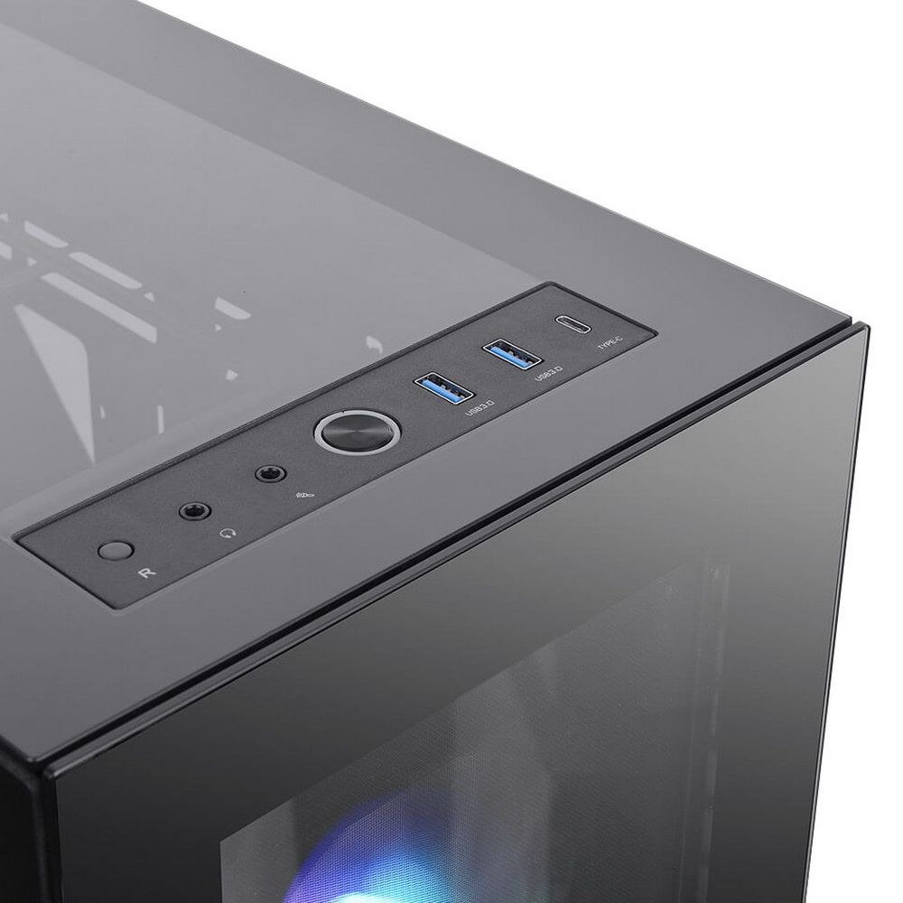 Фото Компьютерный корпус Thermaltake Divider 500 TG ARGb CA-1T4-00M1WN-01 Black/Win/SPCC/Tempered Glass*4/120мм ARGb Fan*3/120мм Standard Fan*1 (527880)