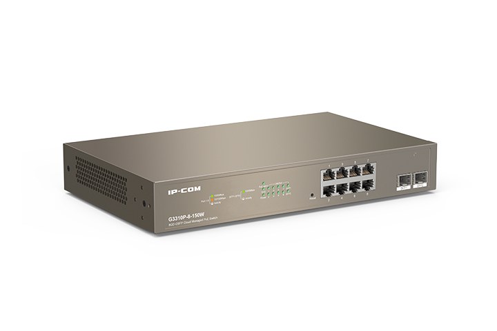 Фото Коммутатор IP-COM G3310P-8-150W PoE с облачным управлением 8GE+2SFP