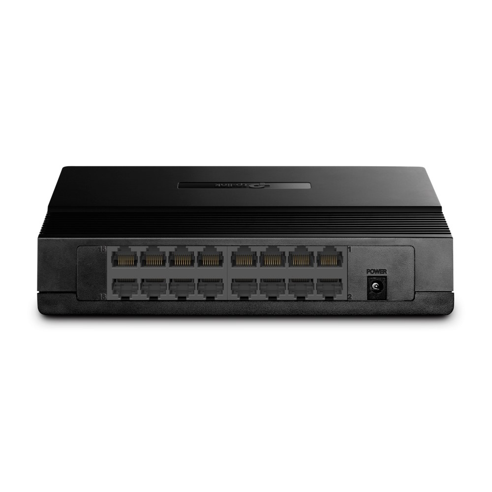 Фото Коммутатор TP-Link SMB TL-SF1016D Коммутатор 16-port 10/100M Desktop Switch, 16 10/100M RJ45 ports, Plastic case
