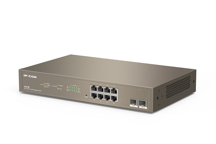 Фото Коммутатор управляемый IP-COM G3310F, настенный, 1000 Мбит/сек, 8 port, SFPx2
