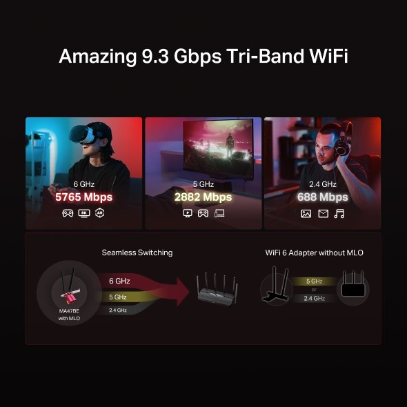 Фото PCI-E Wi-Fi адаптер Mercusys MA47BE BE5000
