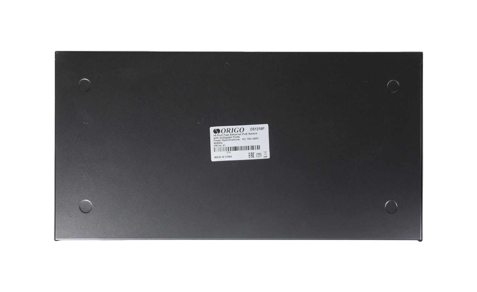Фото Коммутатор неуправляемый PoEORIGO OS1218P/190W/A1A 16x100Base-TX PoE+, 2x1000Base-T, PoE-бюджет 190 Вт, корпус металл