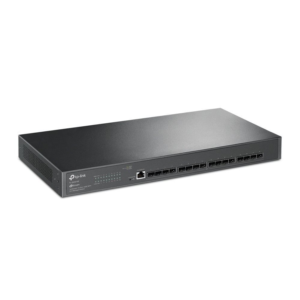 Фото Коммутатор TP-Link JetStream 16-Port 10GE SFP+ L2+ Managed Switch PORT: 16× 10G SFP+ Slots