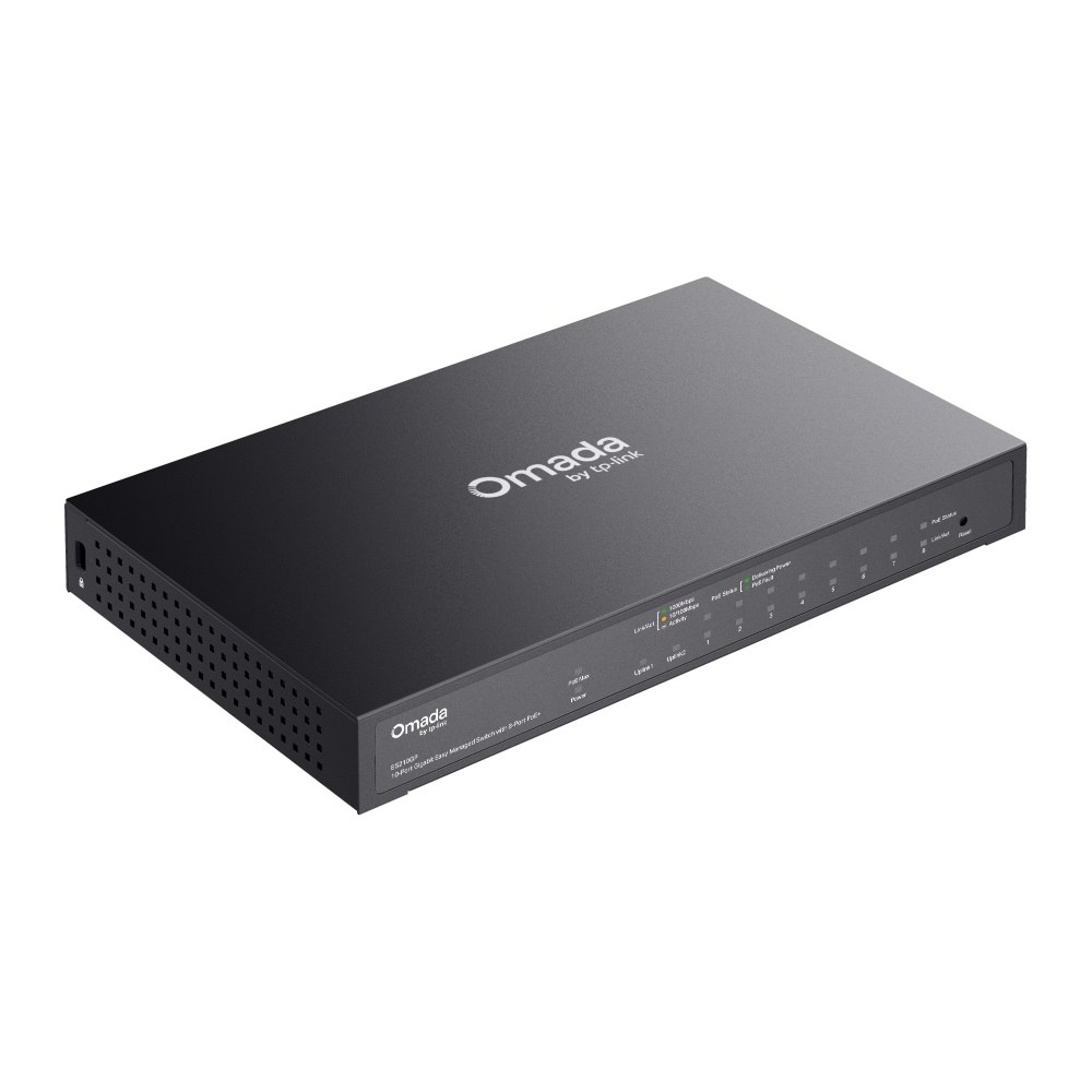 Фото Коммутатор TP-Link Omada 10-Port Gigabit Easy Managed Switch with 8-Port PoE+