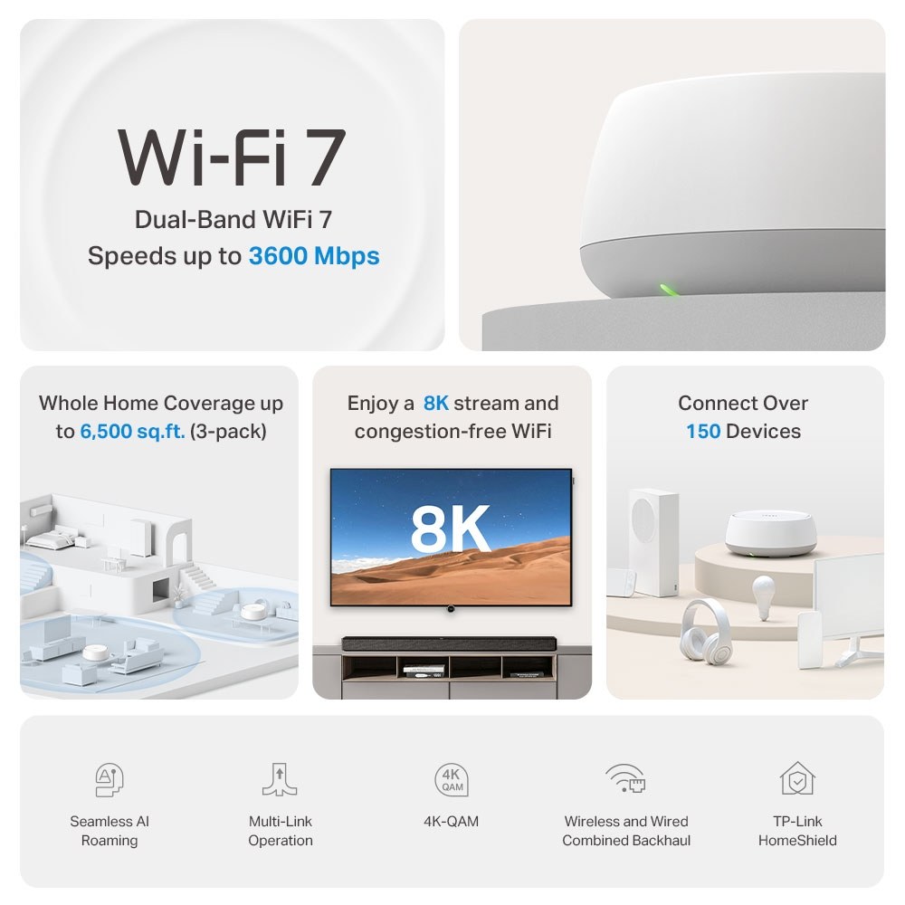 Фото Mesh система Wi-Fi TP-Link Deco BE22(2-pack)