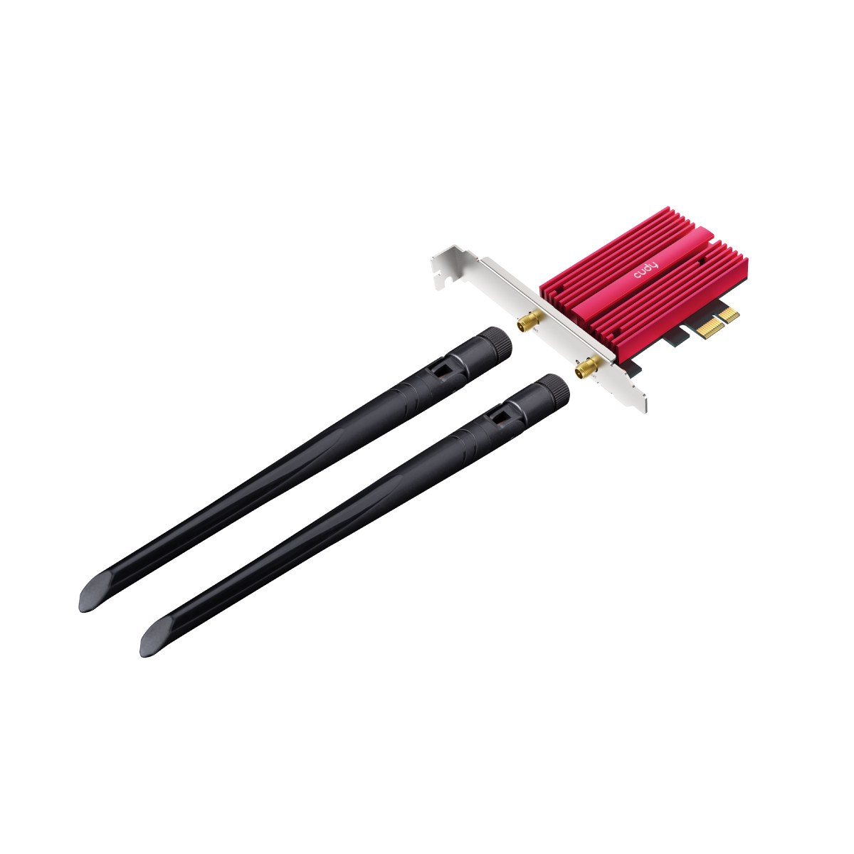 Фото Сетевой адаптер Wi-Fi + Bluetooth Cudy WE3000S АХ5400 PCI Express (ант.внеш.съем) 2ант.