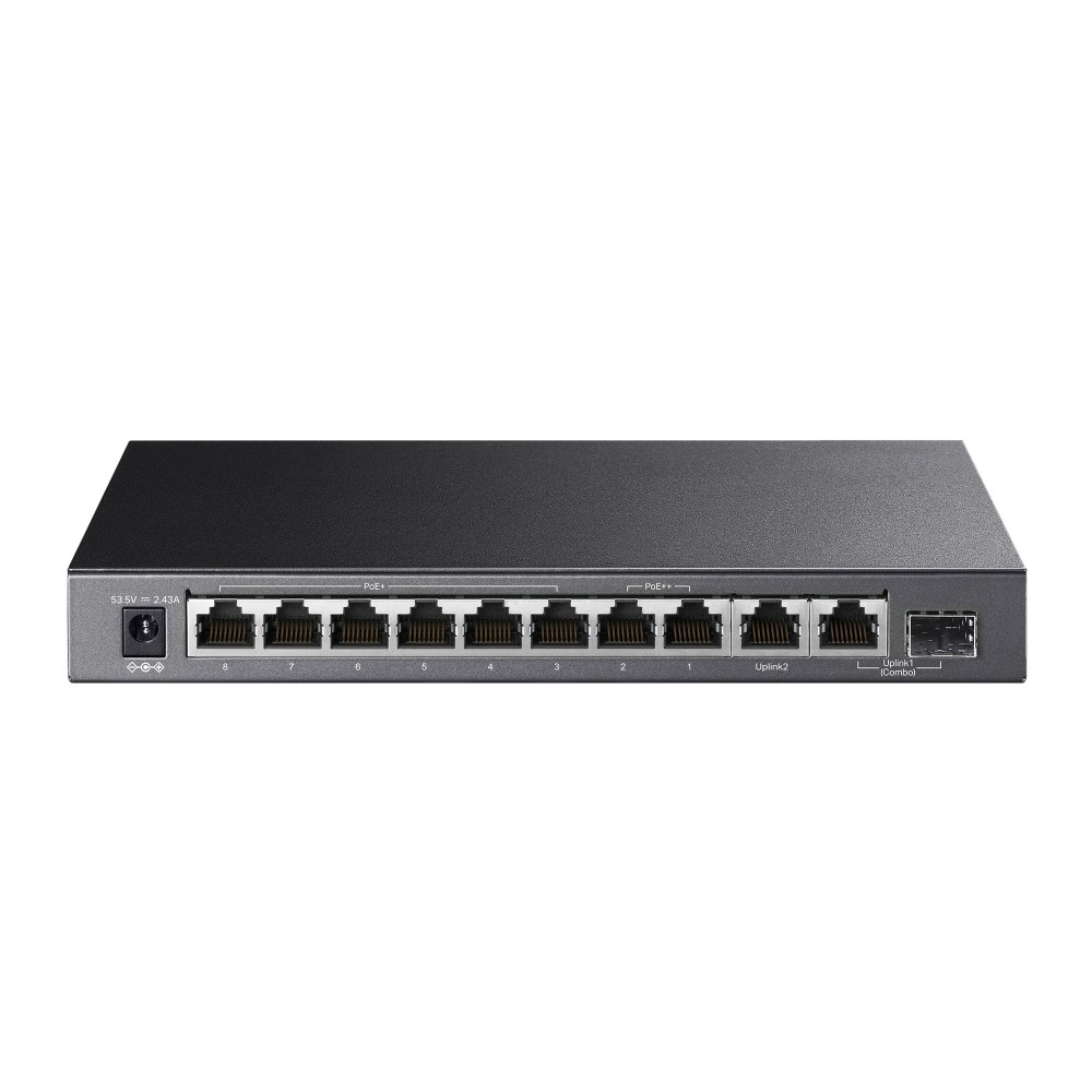 Фото Сетевой коммутатор TP-LINK 1xSFP 1xRJ45 Количество портов PoE+ 6 123 Вт TL-SG1210PP