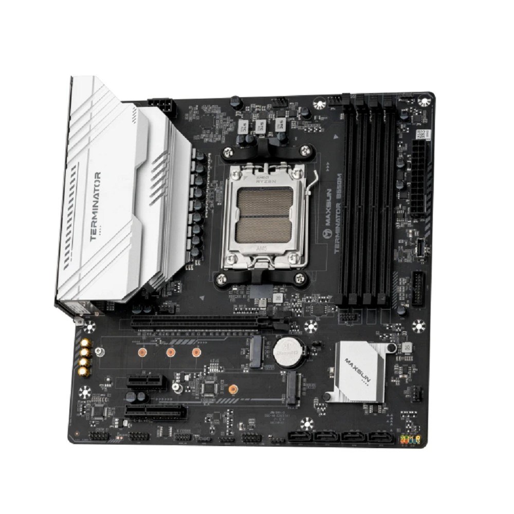 Фото Материнская плата Maxsun Challenger B650M WIFI, AM5, AMD B650, 2xDDR5, 3xSATA, 1xM.2, 1xPCIe 4.0 x16, 1xPCIe 3.0 x1, 1xDP, 1xHDMI, 1x1Gb LAN, Wi-Fi 5, Bluetooth 4.2, 4xUSB-A 5Gbps, 2xUSB-A 2.0, 3x3.5 мм, 5.1, mATX