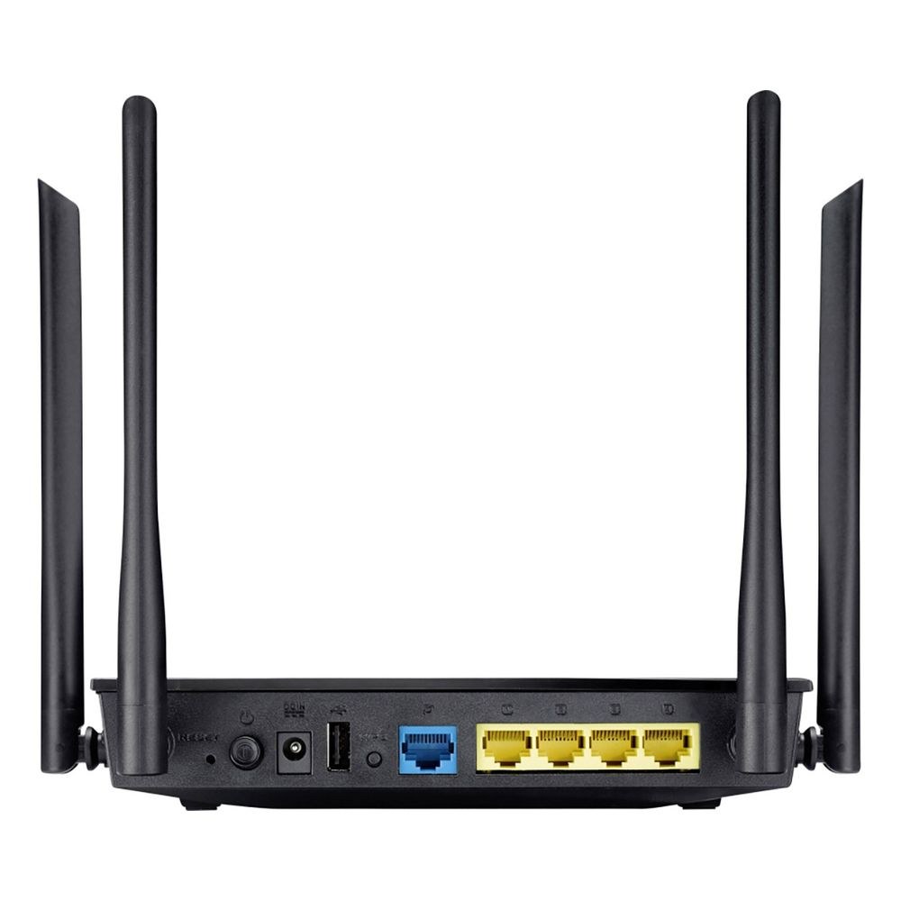 Фото Маршрутизатор беспроводной Asus RT-AC1200 10/100BASE-TX черный (Dual Band)
