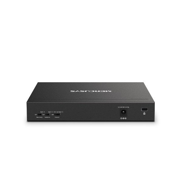 Фото Коммутатор настольный Mercusys MS108GP с 8 гигабитными портами (7 портов PoE+)