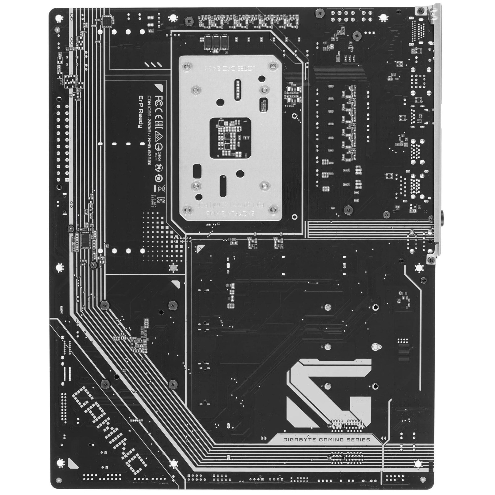 Фото Материнская плата Gigabyte B850 GAMING X WIFI6E, AM5, AMD B850, 4xDDR5, 4xSATA, 3xM.2, 1xPCI-E 5.0 x16, 2xPCI-E 3.0 x1, 1xHDMI, 1xDP, 1x 2.5Gb LAN, 3xUSB-A 3.2 Gen 1, 1xUSB-A 3.2 Gen 2, 3xUSB-A 2.0, 1xUSB-C 3.2 Gen 2, 3x3.5 мм, 7.1, ATX