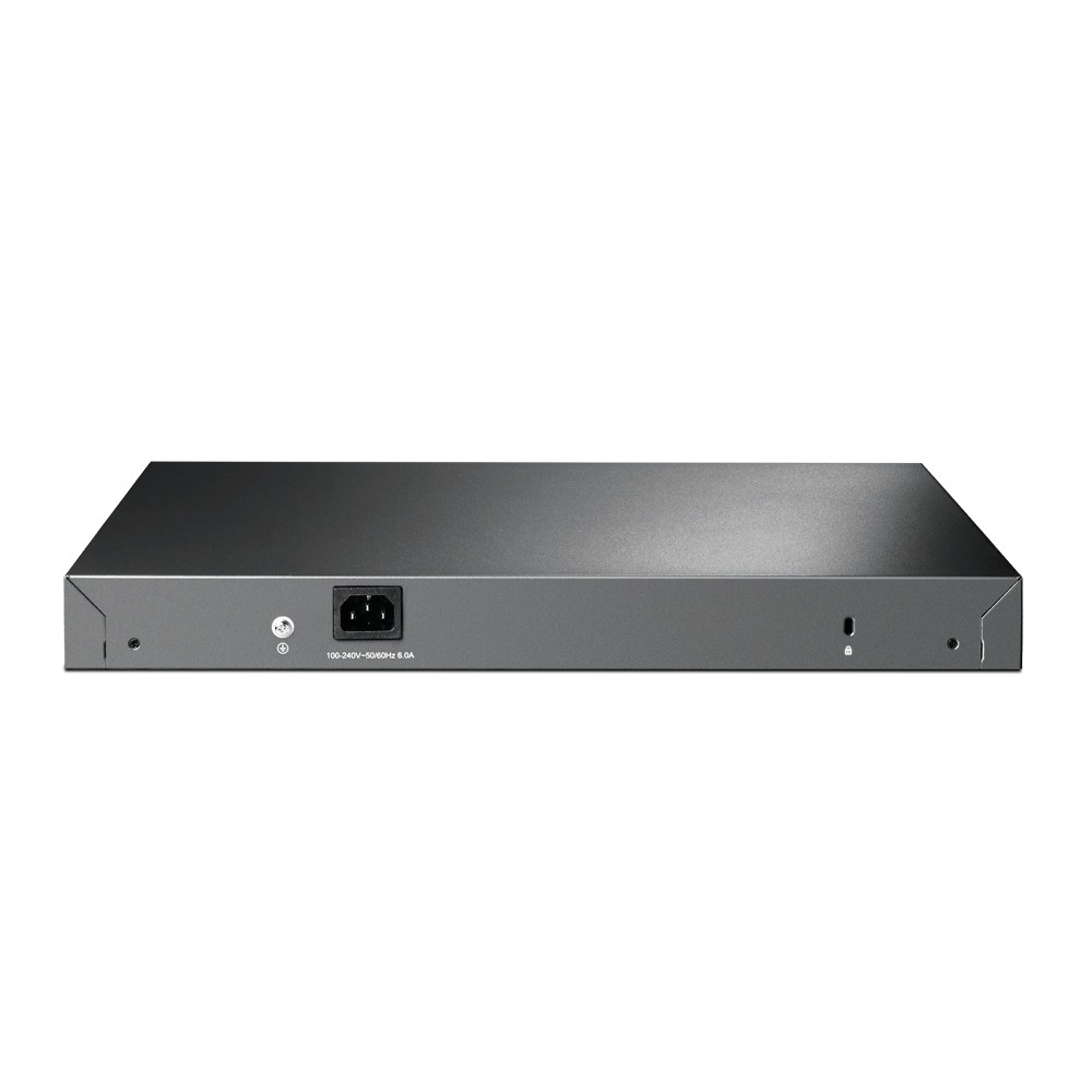 Фото Коммутатор TP-Link 24-port Gigabit Managed PoE switch with 4 10G SFP+ ports, support 802.3af/at PoE, 1 console port, 19-inch rack mount, support L2/L2+ features.